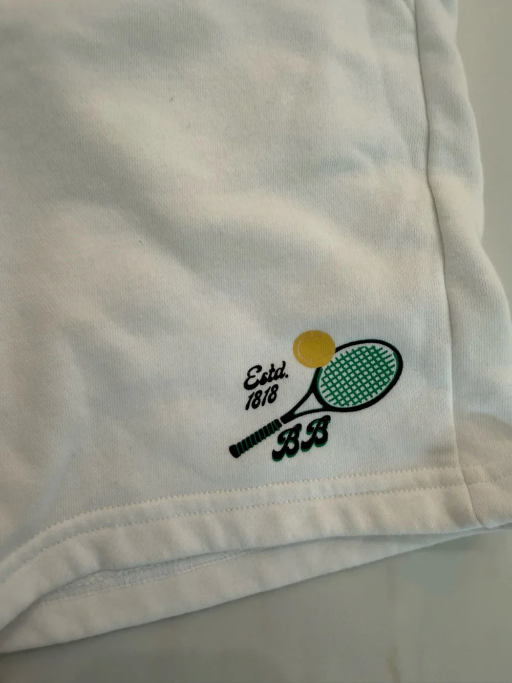 Brooks Brothers Boys White French Terry Shorts – Tennis Collection
